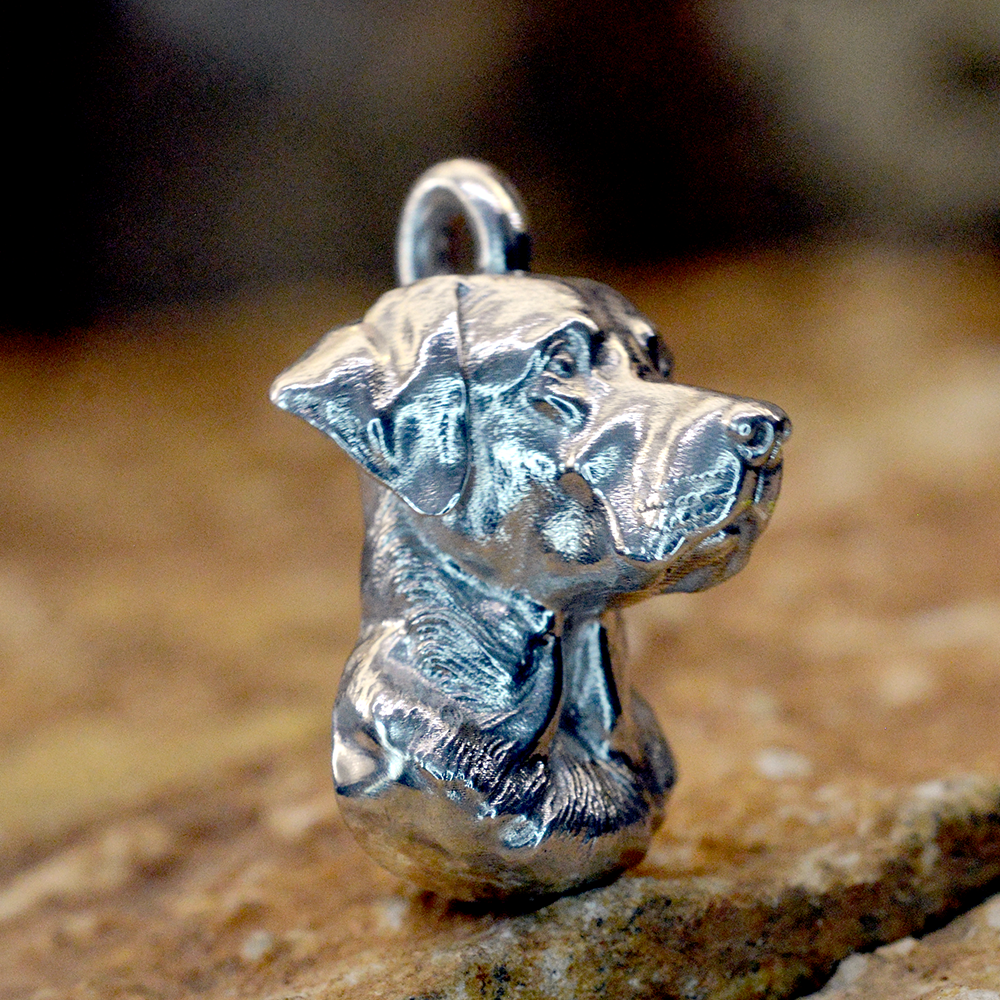 Bespoke Pet Portrait Ashes Pendant