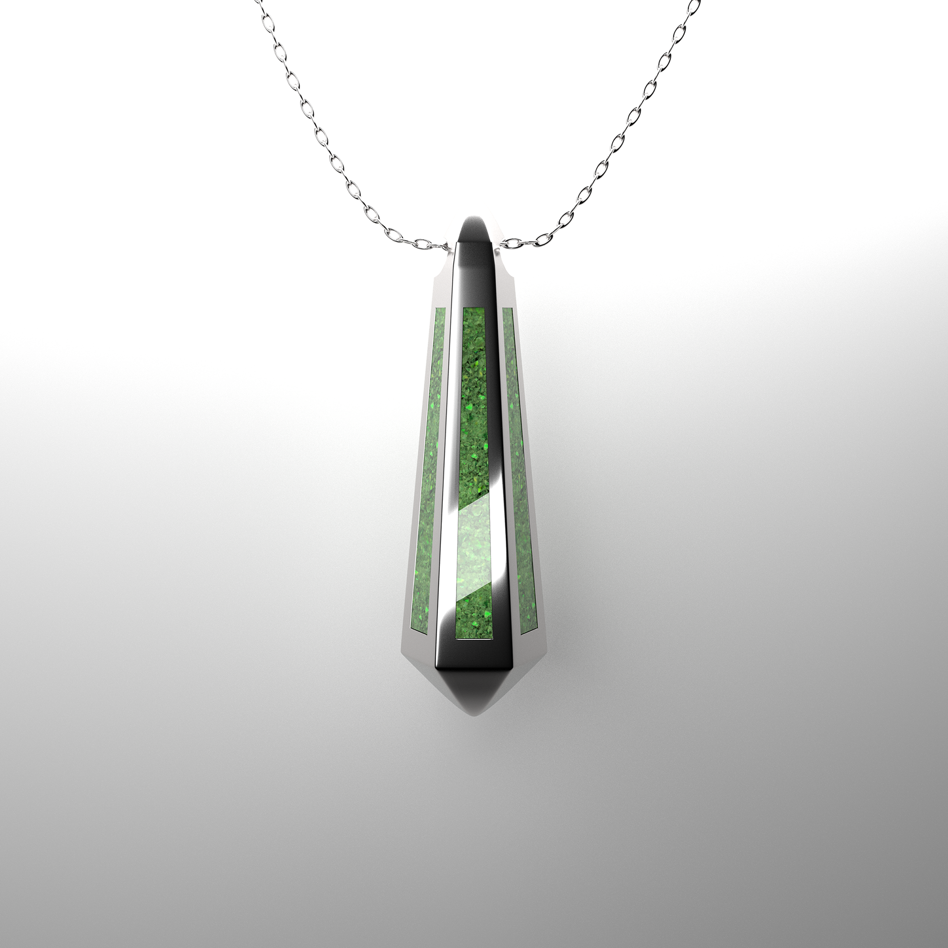 Opal & Ashes Lantern Pendant. Spring Green.