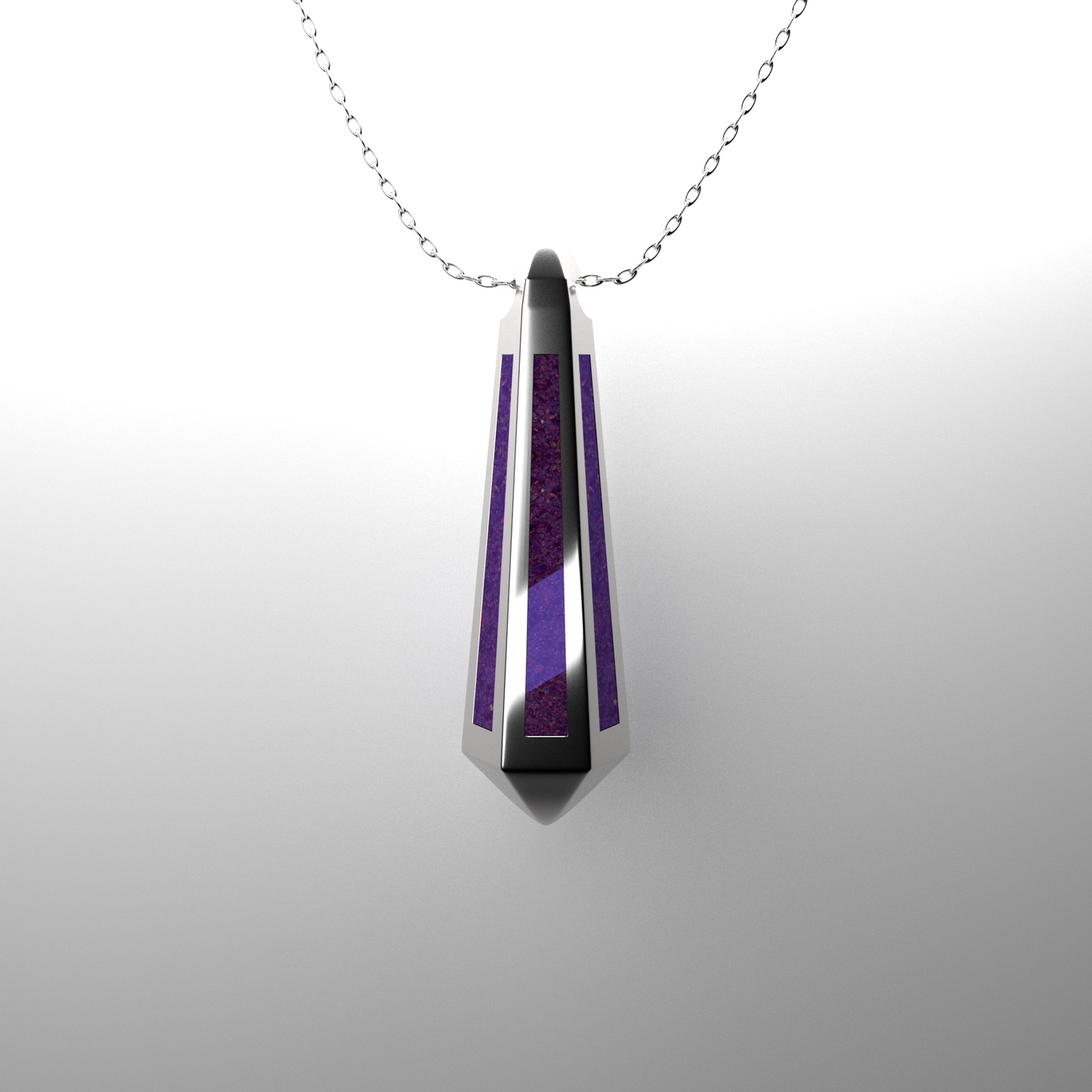 Opal & Ashes Lantern Pendant. Lavender.