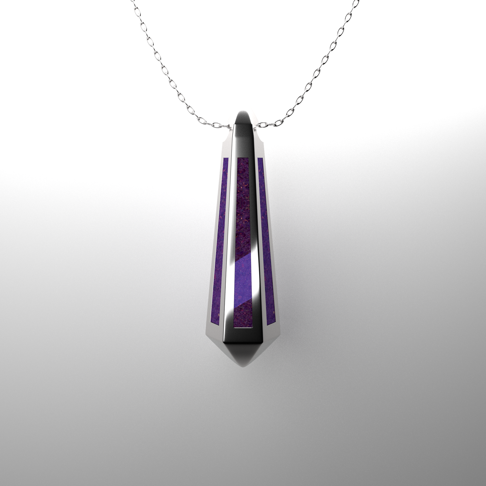 Opal & Ashes Lantern Pendant. Lavender.