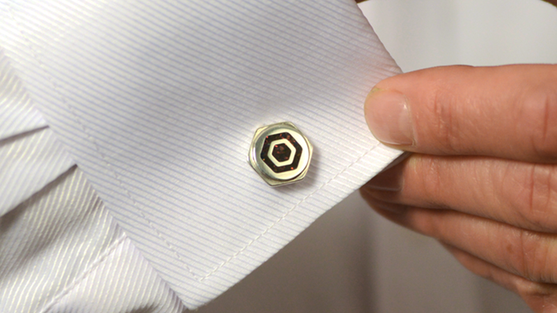 handmade ashes cufflinks UK cremation jewellery