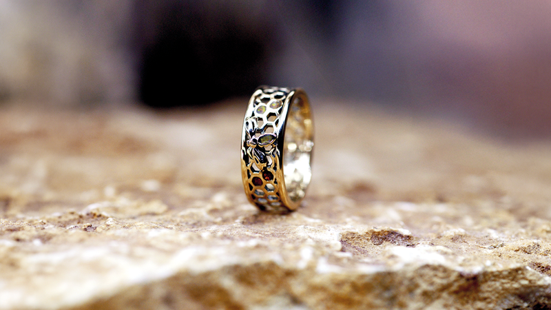handmade ashes ring UK cremation jewellery