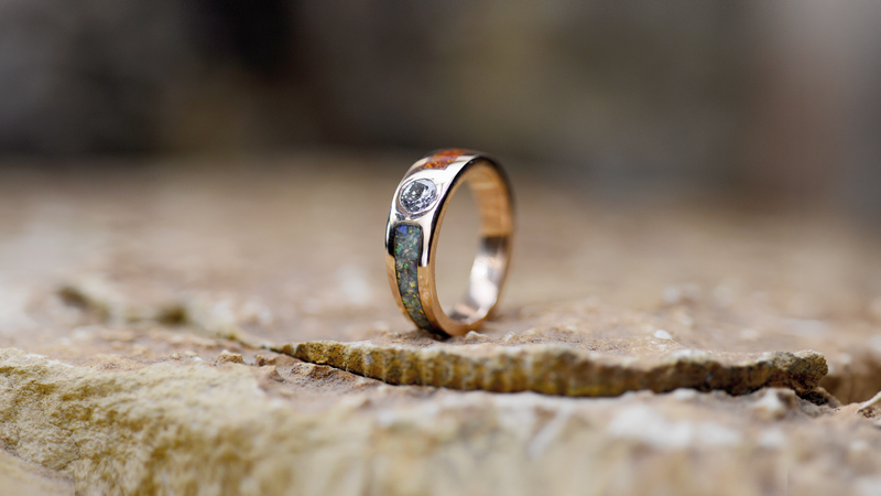 handmade ashes ring UK cremation jewellery