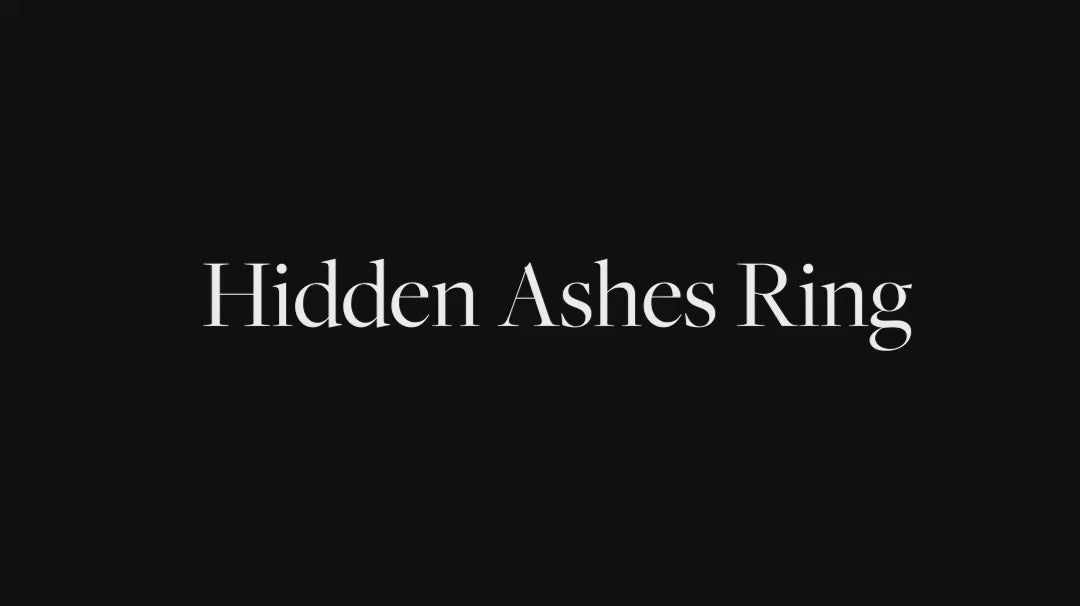 handmade ashes ring UK cremation jewellery. The making of Hidden Ashes Memorial Ring
