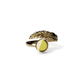 Opals & Ashes Angel Feather Memorial Ring 9ct Yellow Gold. Ashes blended with Summer Yellow Opals.