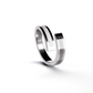 Opals & Ashes Dual Spiral Memorial Ring Silver. Ashes blended with Black Fire and Pearl White Opals.