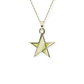 Opals & Ashes Five Star Memorial Pendant 9ct Yellow Gold. Ashes blended with Summer Yellow Opals.