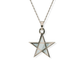 Opals & Ashes Five Star Memorial Pendant 9ct Rose Gold. Ashes blended with Pearl White Opals.