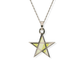 Opals & Ashes Five Star Memorial Pendant 9ct Rose Gold. Ashes blended with Summer Yellow Opals.