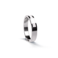 Opals & Ashes Half Circle Unisex Memorial Ring Silver. Ashes blended with Pearl White Opals.