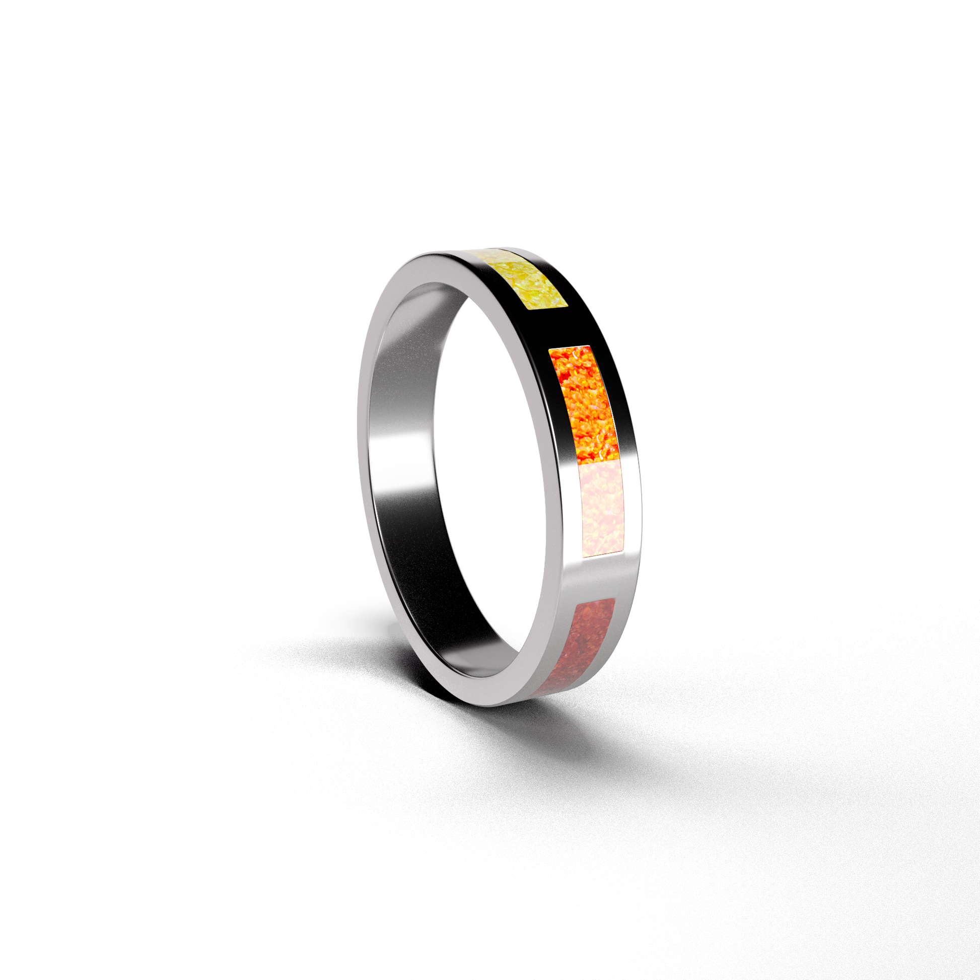 Silver sales ashes ring