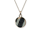 Opals & Ashes Spiral Memorial Pendant 9ct Rose Gold. Ashes blended with Black Fire Opals.