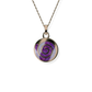 Opals & Ashes Spiral Memorial Pendant 9ct Rose Gold. Ashes blended with Lavender Opals.