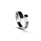 Opals & Ashes Spiral Memorial Ring Silver. Ashes blended with Black Fire Opals.